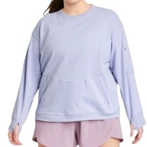 All In Motion French Terry Crew Neck Sweater Size L